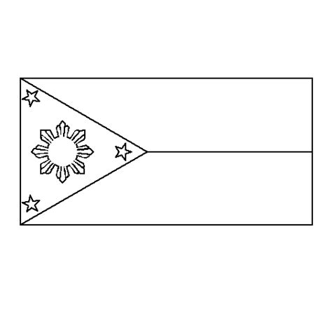 Printable Philippine Flag Coloring Page - Printable Templates