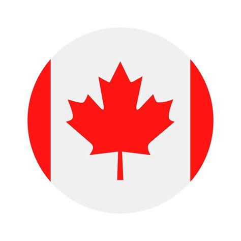 Canada – Round Flag Vector Flat Icon – CMC Microsystems