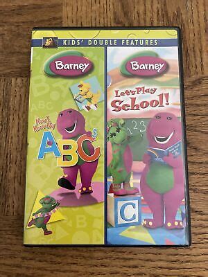 Barney Now I Know My ABCs Lets Play School DVD Black Case 45986313850