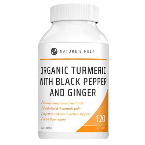 Organic Turmeric With Black Pepper And Ginger Capsules Plant Doctor