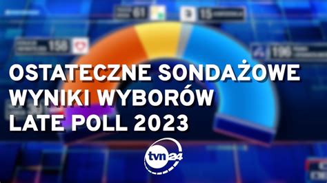 Ostateczne sondażowe wyniki wyborów late poll 2023 YouTube