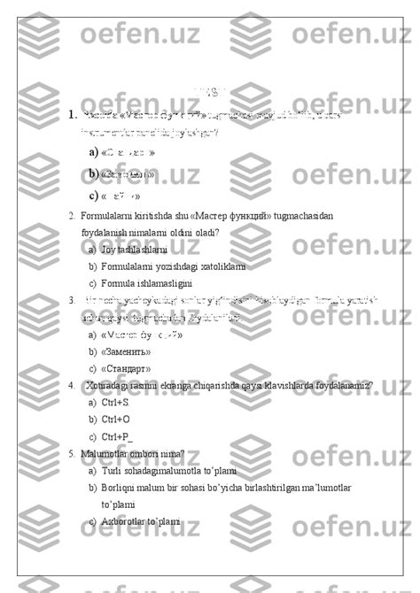 MS Excelda Matematik Amallar Va Funksiyalarni Qo Llash Usullari