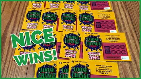 15 Loose Change New York Lottery Scratch Off Tickets Youtube