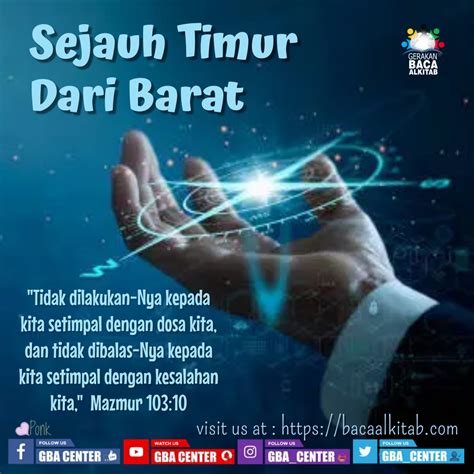 Sejauh Timur Dari Barat | Mazmur 103:10 (TB) - Gerakan Baca Alkitab