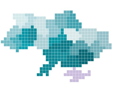 Square shape of Ukraine map. 6126639 Vector Art at Vecteezy