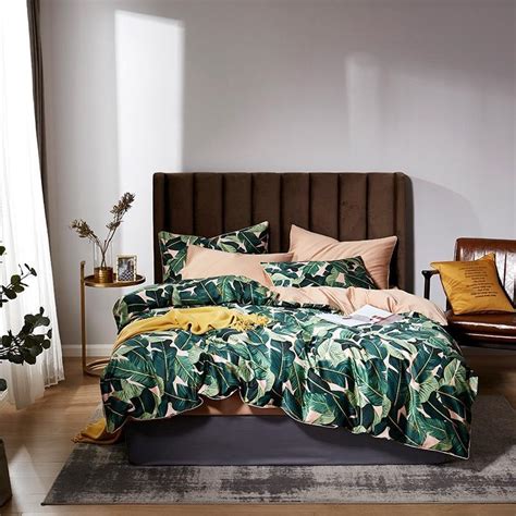 Shabby Vintage Floral Leaves Colorful Bedding Set Egyptian Cotton Soft