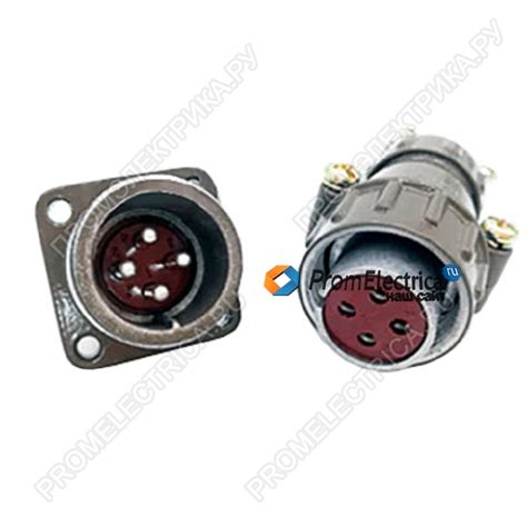 Купить P20K6Q 4Pin Разъем серия P20 винт розетка — Promlectrica.ru