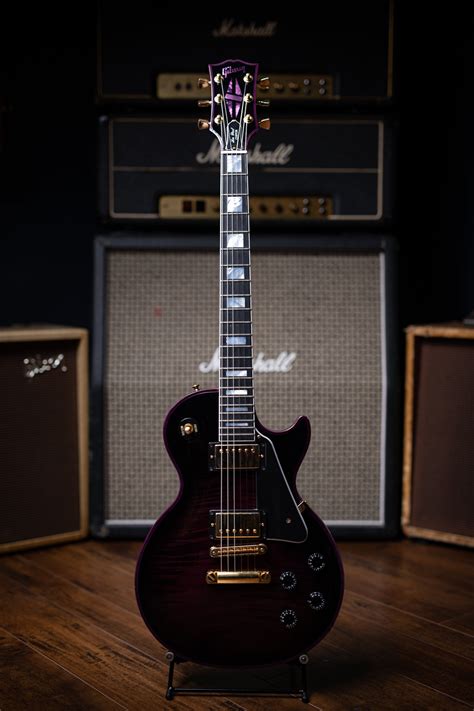 2016 Gibson Custom Shop Les Paul Electric Guitar - Purple Widow #405