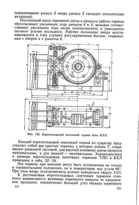 Короткоходовые ленточные тормоза - Энциклопедия по машиностроению XXL