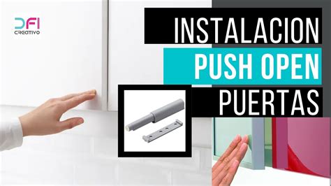 Como Instalar El Push Open Para Puertas Pulsador Para Abrir Puertas