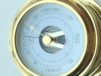 Brass Marine Barometer Mm Fcc Precision