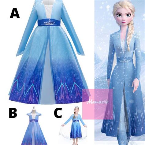 Jual Kostum Dress Elsa Frozen 2 Dress Kostum Shopee Indonesia