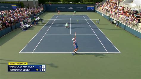 Krajicek Pegula Vs Ebden Stosur Highlights Round Us Open