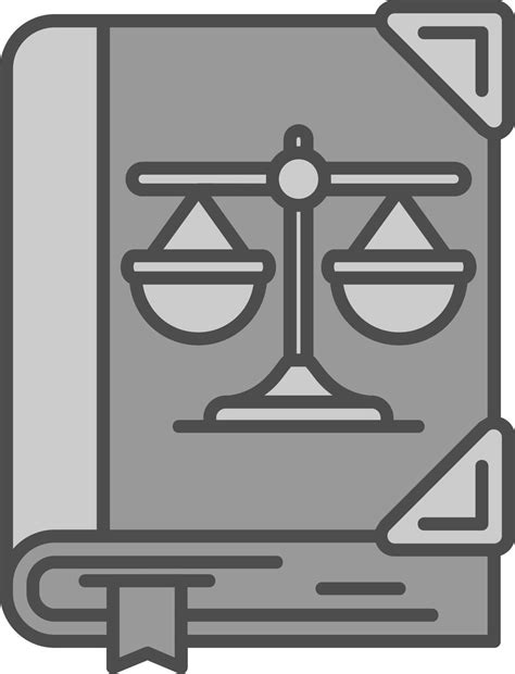 law  filled greyscale icon  vector art  vecteezy