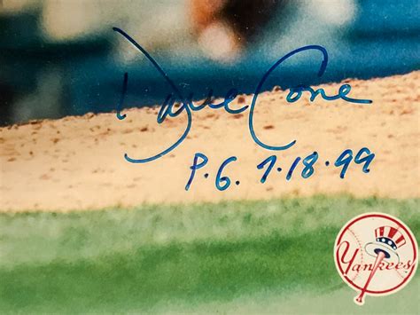 David Cone “Perfect Game, Final Pitch” 1999 Signed Print