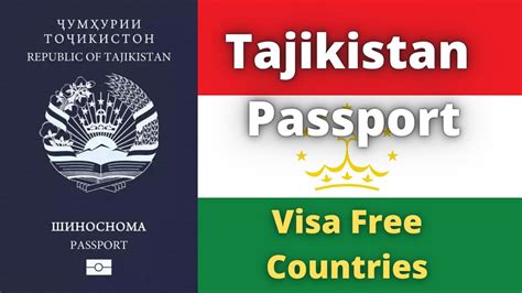 Tajikistan Passport Visa Free Countries 2023 YouTube