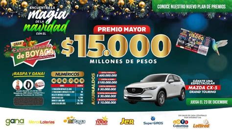 Loter A De Navidad Gran Extraordinario De Boyac Plan De Premios Y