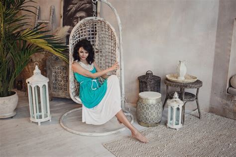 Premium Photo Beautiful Sexy Woman Brunette Hair East Style Arabic Morocco Furniture