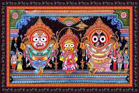 imaging canvas sri jagannath pattachitra indian god canvas painting