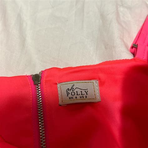 Oh Polly Size Hot Pink Crop Top Slight Blue Mark Depop