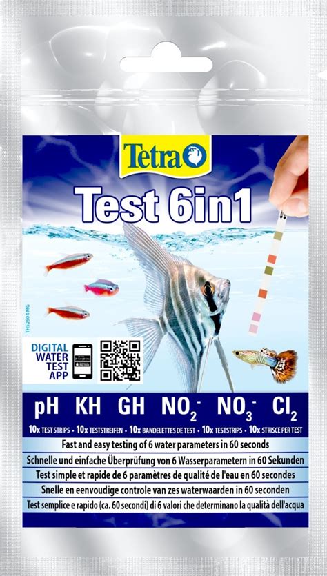 Tetra test 6 en 1 paramètre de l eau 10 bandelettes