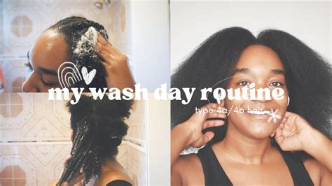 My Wash Day Routine 4a4b Hair Youtube