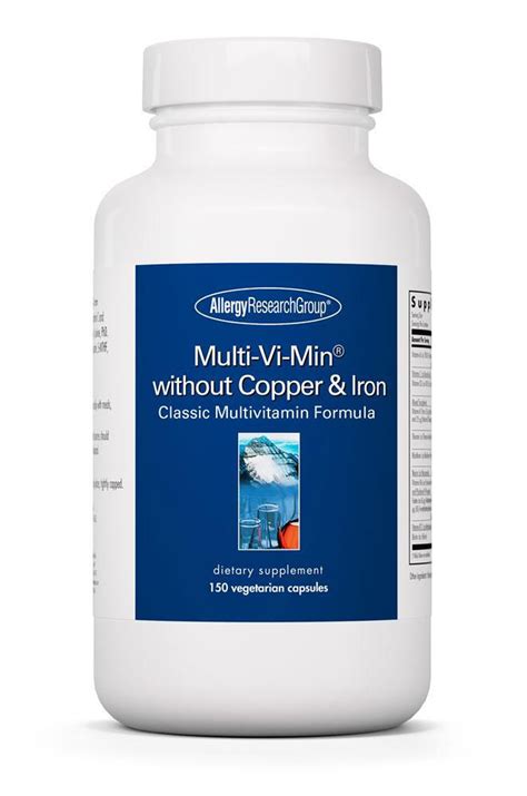 Multivitamin Without Iron Or Copper Allergy Research Group