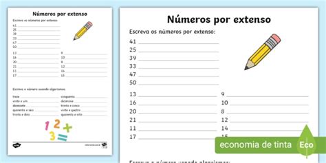 Matematica Atividade Numeros Por Extenso Ate 999 Ano 41 OFF