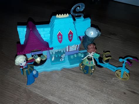 Frozen Kraina Lodu Anna Elsa Domek Rower Figurki