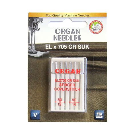 Organ Needles El X Cr Suk Needle Janome