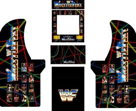 Arcade1up Arcade Cabinet Graphic Decal Complete Kits WrestleFest EBay