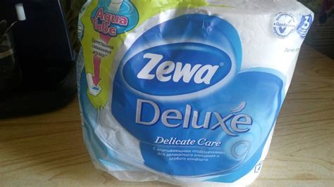Туалетная бумага Zewa Deluxe Delicate Care - «Плотная туалетная бумага ...