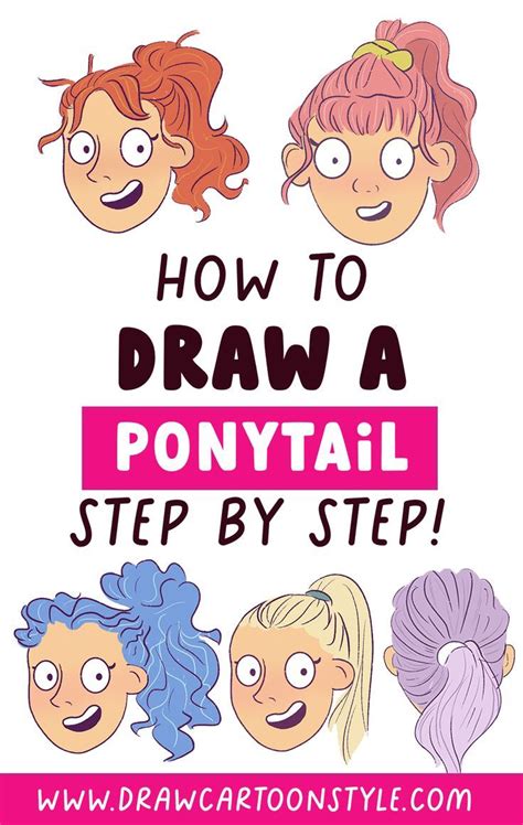 How To Draw A Girl With A Ponytail Easy For Beginners Artofit