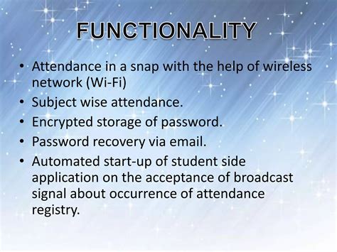 Smart Attendance Management System Using Android Wifi Technology Ppt