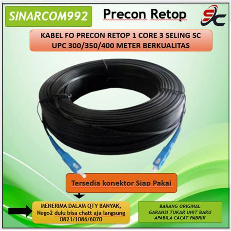 Jual Kabel Fo Precon Retop Core Seling Sc Upc Meter