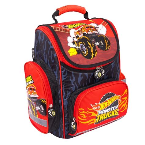 Hot Wheels ergonomikus iskolatáska Monster Trucks Iskolatáskanet