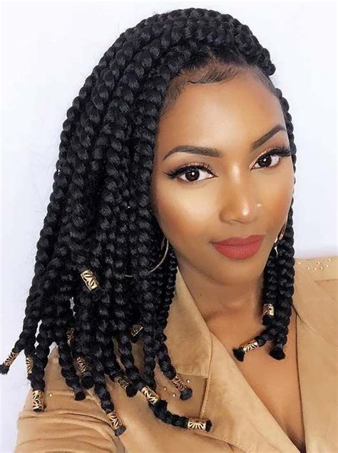 Top Id Es De Tresses Africaines En Tendance Bob Box Braids Styles