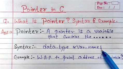 Pointer In C Programming Pointer Example In C Learn Coding YouTube