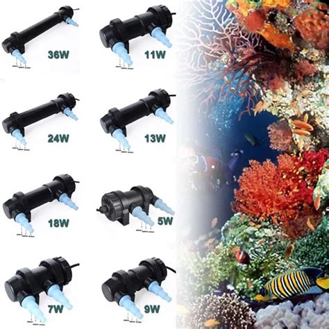 JEBO AC110V 220V 5W 36W Aquarium Pond UV Sterilizer Lamp Fish Tank