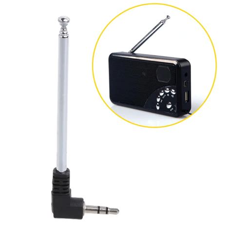 3.5mm Radio Receiver Antenna Stainless Steel Multi Purpose Interface FM ...