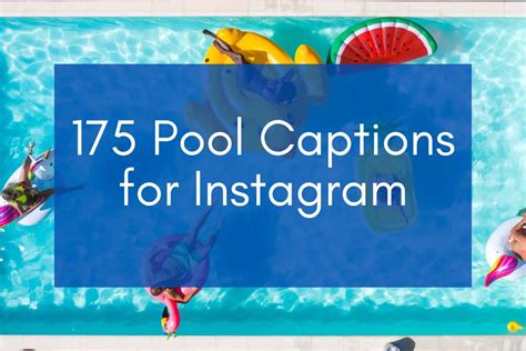 175 Pool Captions For Instagram