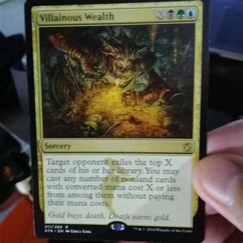 1 Villainous Wealth Ktk Khans Of Tarkir Mtg Card Magic Commander Edh