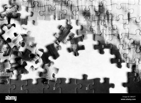 Unfinished Colorful Puzzle Pieces Stock Photo Alamy