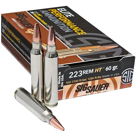 Sig Sauer Elite Performance Hunting 223 Remington556 Nato 60 Grain