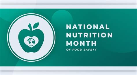 premium vector happy national nutrition month celebration vector