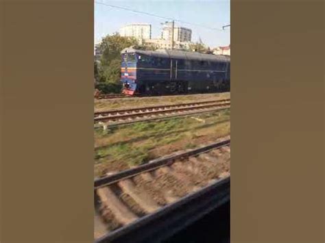 Тепловоз 2ТЕ116-1242 на станції Вишневе - YouTube