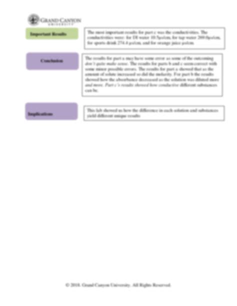 SOLUTION Chm 113l Rs Summary Sheet Lab 4 Studypool