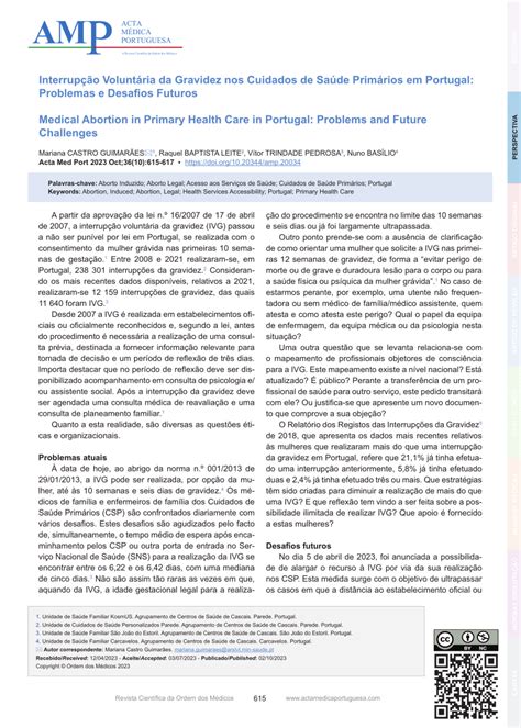 PDF Interrupção Voluntária da Gravidez nos Cuidados de Saúde