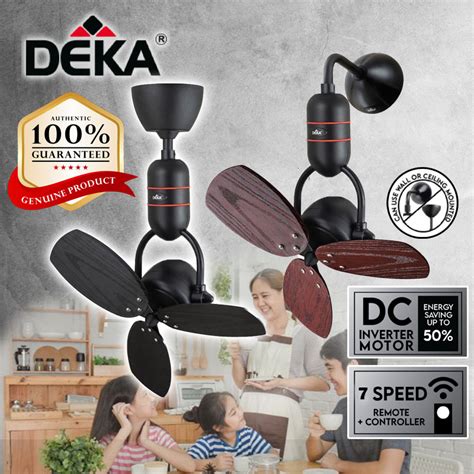 DEKA Corner Fan MS16DC Dual Mounting Wall Ceiling Design Fan With