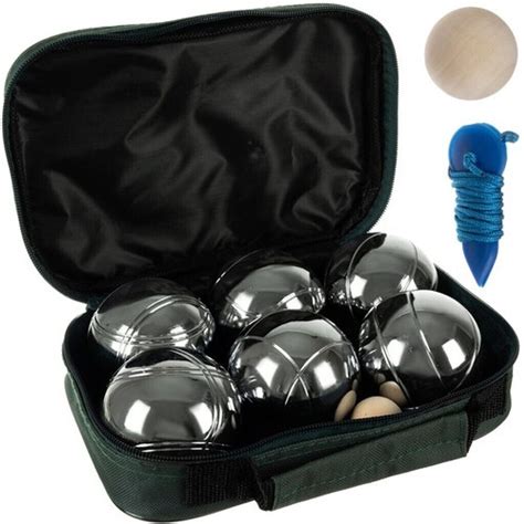 Iso Trade Petanque Boccia Boule Kugeln Set Mit H Lle Ab